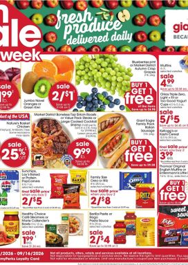Giant Eagle weekly ad from Thursday 09/10