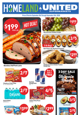 Homeland Stores weekly ad from Wednesday 09/09