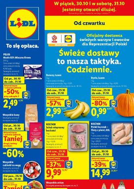 Lidl Polsko leták od čtvrtka 29.10.