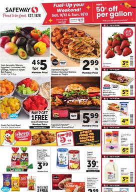 Safeway weekly ad from Wednesday 09/09