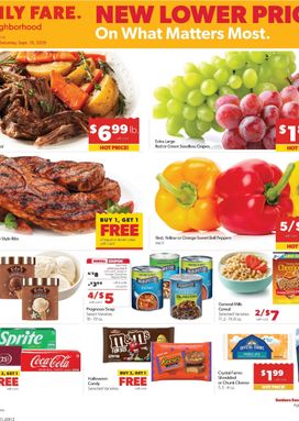 Family Fare weekly ad from Sunday 09/13