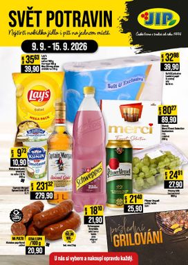 JIP - Svět potravin - Brno, Ostrava - Hrabová, Praha - Bořanovice, Jilemnice, Karlovy Vary, Olomouc, Pardubice, Zlín, Polička