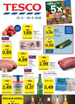 Tesco leták platný od stredy 23.09.