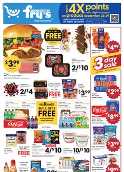 Fry's Food Stores weekly ad from Wednesday 09/23