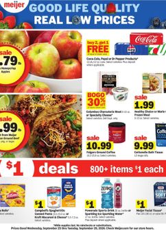 Meijer weekly ad from Wednesday 09/23