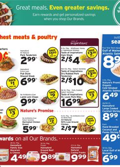 Hannaford weekly ad from Sunday 08/09