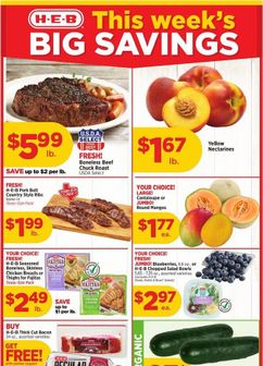 H-E-B weekly ad from Wednesday 08/12