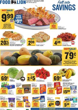 Food Lion weekly ad from Wednesday 09/09