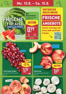 Aldi Nord Německo leták od pondělí 10.08.