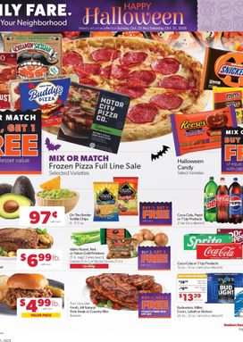 Family Fare weekly ad from Sunday 10/25