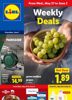 Lidl weekly ad from Wednesday 05/27