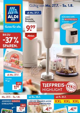 Aldi Süd Německo leták od pondělí 27.07.