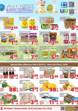 Foody Mart flyer from Friday 03-20