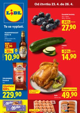 Lidl leták od čtvrtka 23.04.
