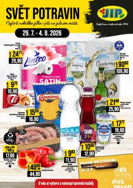 JIP - Svět potravin - Brno, Ostrava - Hrabová, Praha - Bořanovice, Jilemnice, Karlovy Vary, Olomouc, Pardubice, Zlín, Polička
