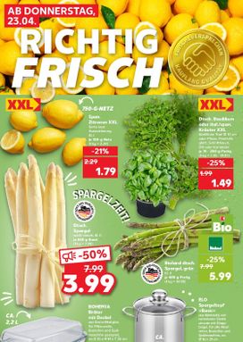 Kaufland Německo leták od čtvrtka 23.04.