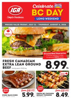IGA Stores weekly ad from Friday 07/31