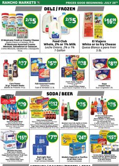 Rancho Markets weekly ad from Tuesday 07/28