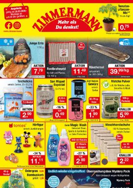 Zimmermann-Prospekt von Montag 30.03.