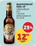Velkopopovický Kozel 10 pivo 0,5 l