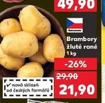 Brambory žluté rané 1 kg