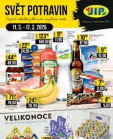 JIP - Brno, Ostrava - Hrabová, Praha - Bořanovice, Jilemnice, Karlovy Vary, Olomouc, Pardubice, Zlín, Polička