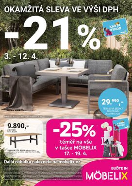 Möbelix leták od pondělí 06.04.