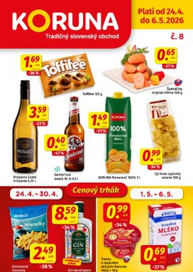 Koruna leták platný od piatku 24.04.
