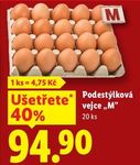 Podestýlková vejce M 20 ks