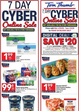 Tom Thumb weekly ad from Wednesday 04/29