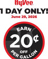 Hy Vee - 1 Day Only
