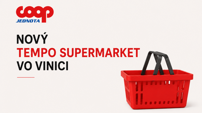 COOP Jednota otvorila zmodernizovaný Tempo supermarket vo Vinici