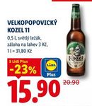 Velkopopovický Kozel 11 pivo 0,5 l