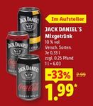 JACK DANIEL'S Mixgetränk 0,33 l