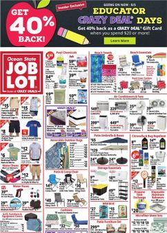 Ocean State Job Lot weekly ad from Thursday 07/30
