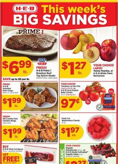 H-E-B weekly ad from Wednesday 06/24