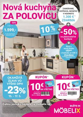 Möbelix leták platný od pondelka 11.05.