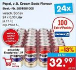 Pepsi, z.B. Cream Soda Flavour 24 x 0,33 l