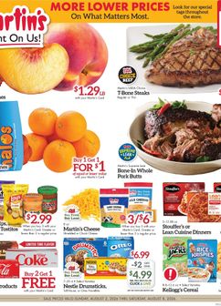 Martin's Super Markets weekly ad from Sunday 08/02