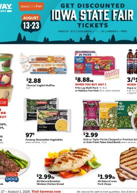 Fareway weekly ad from Monday 07/27