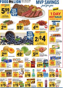 Food Lion weekly ad from Wednesday 05/13