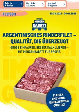 METRO-Prospekt von Montag 30.03.