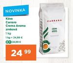Carraro Crema Aroma zrnková káva 1 kg