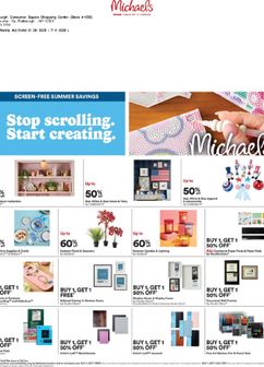 Michaels weekly ad from Sunday 06/28