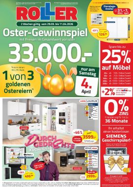 ROLLER-Prospekt von Sonntag 29.03.
