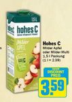 Hohes C im Angebot