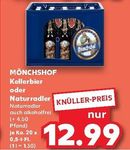 MÖNCHSHOF Kellerbier oder Naturradler 20 x 0,5 l