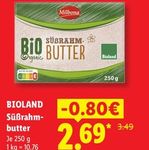 BIOLAND Süßrahm- butter 250g im Angebot