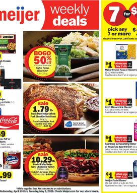 Meijer weekly ad from Wednesday 04/29