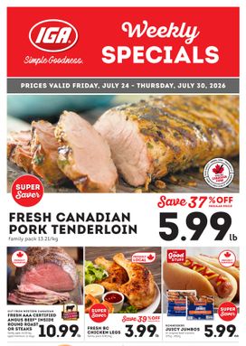 IGA Stores weekly ad from Friday 07/24